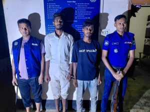 রাঙ্গামাটির লংগদুতে পুলিশের অভিযানে গাঁজাসহ আটক ২